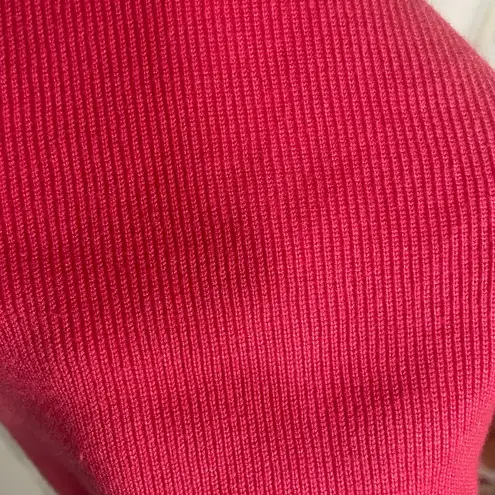 EVERY One Shoulder Knit Ribbed One Shoulder Top Rose Pink size M Soft Stretch Size M