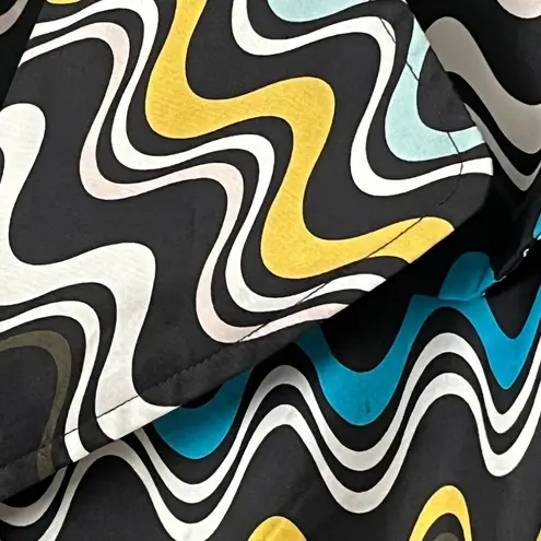 Missoni Graphic Print Lightweight Coat w/Belt - Size 10