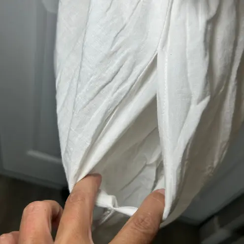 Solitaire Swim White Eyelet One Shoulder Dress Medium Summer Beach Cover Up