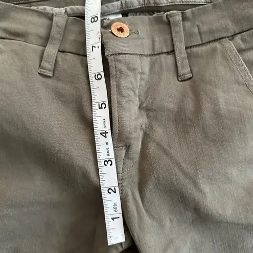 NSF The Wallace Olive Green Skinny Jeans with Side Sparkle Stripe sz 24