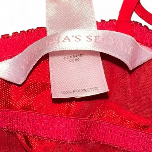 Victoria's Secret Y2K  Red Heart Babydoll Chemise Size Medium