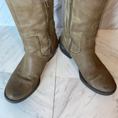 Calvin Klein Jeans Calvin Klein Raelin 2 Leather Tall Boots 6