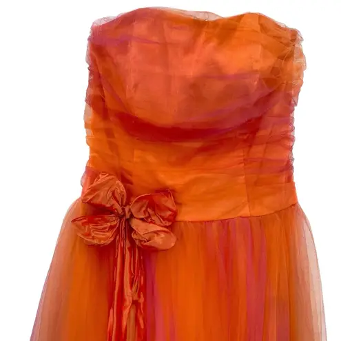 Gunne Sax Vintage Jessica Mcclintock Strapless Dress Party Prom Tulle