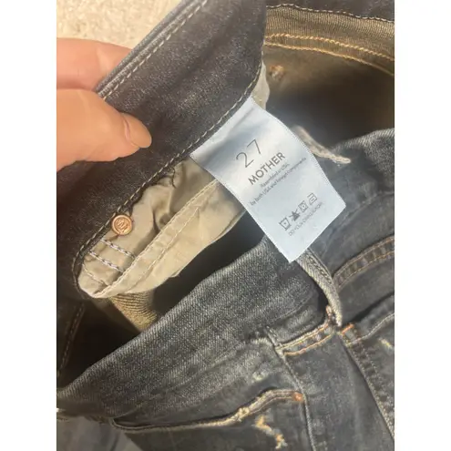 mother Jeans the looker 27 jaded and torn skinny Blue