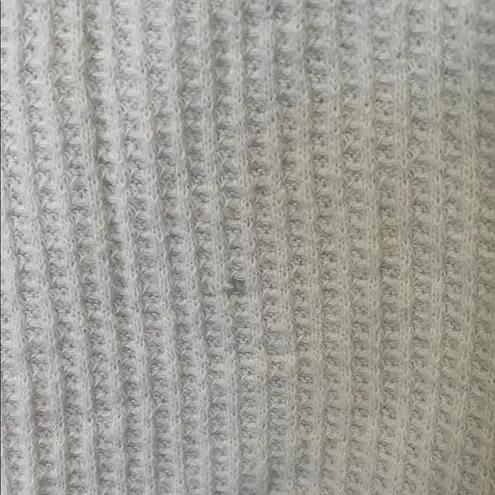 Beige Long Sleeve Waffle thermal Top vintage Size L