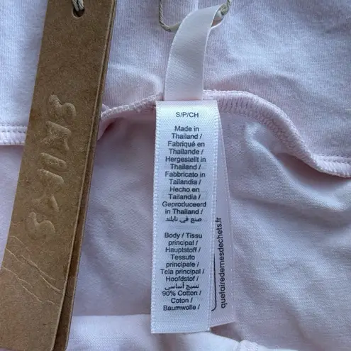 SKIMS Cotton Jersey Foldover Pant Barely Pink Size Small