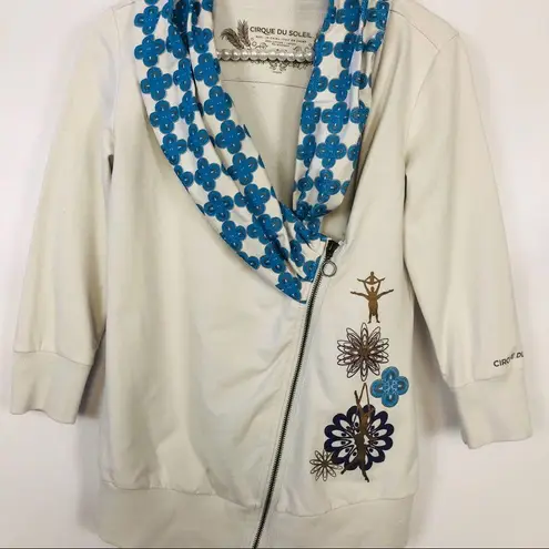 CIRQUE DU SOLEIL | Asymmetric Zip Jacket Jacket Blue Size XS