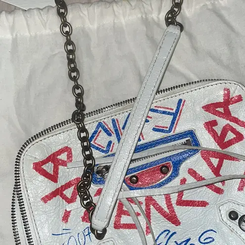 Balenciaga Agneau Classic Graffiti Reported Bag