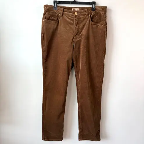 Kut From The Kloth  Rachael High Rise Fab Ab Mom Jeans Size 14 Cognac‎ Corduroy