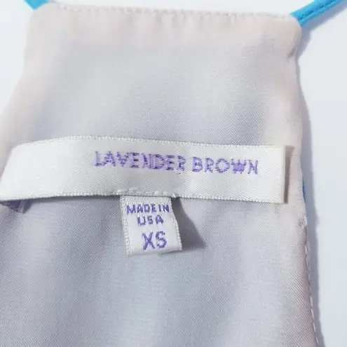 Lavender Brown  100% Silk Mini Dress