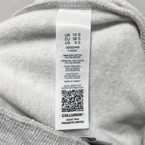 New Collusion Skinny Joggers Sweatpants Heather Grey Size 6 Short Length Gray