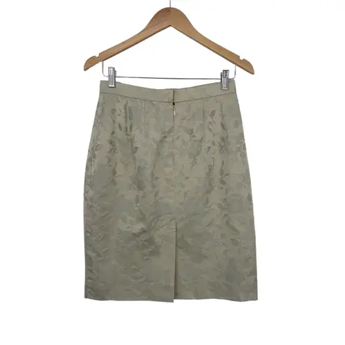 Jacqueline De Bray Vintage Womens Brocade Gold Knee Length Elizabethan Skirt S Size M