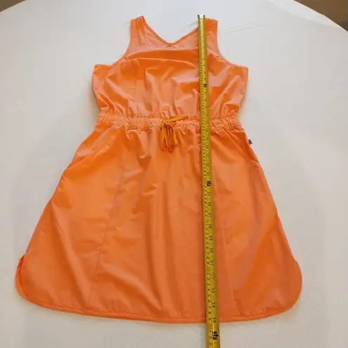 Ocean Coast Orange Active Lightweight Dress Medium Sleeveless Drawstring