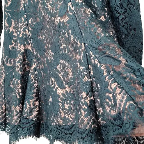 Stylestalker  REVOLVE Emerald Fit & Flare Davis Lace Formal Dress NWT size Medium