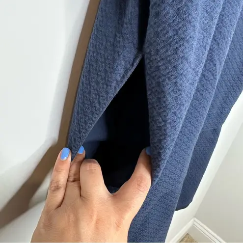 See By Chloe Textured Shift Mini Dress in Navy Blue