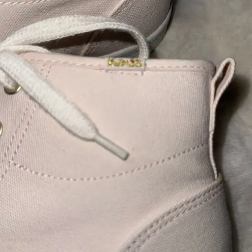 Keds  Pink Sneakers Canvas Lace-Up-  Kick Start