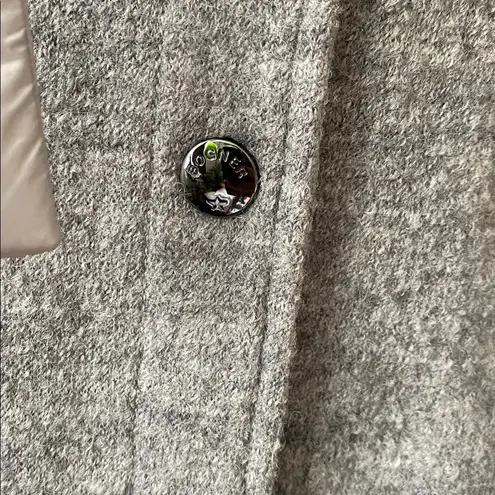 Wool Bogner Gray Hooded Coat Size 6