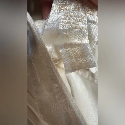 Escada sleeveless linen jumpsuit cream size 34