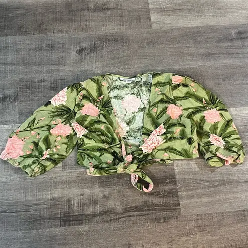 Agua Bendita X TARGET Linen blend wrap top