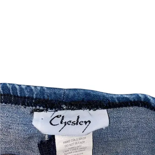 vintage 90s y2k denim jean tube top 70s vibe western cowgirl bustier Blue Size M