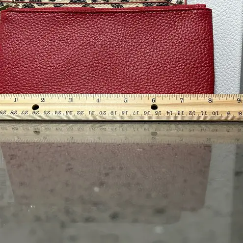 Chico's  Animal Print Wristlet with Red Insert