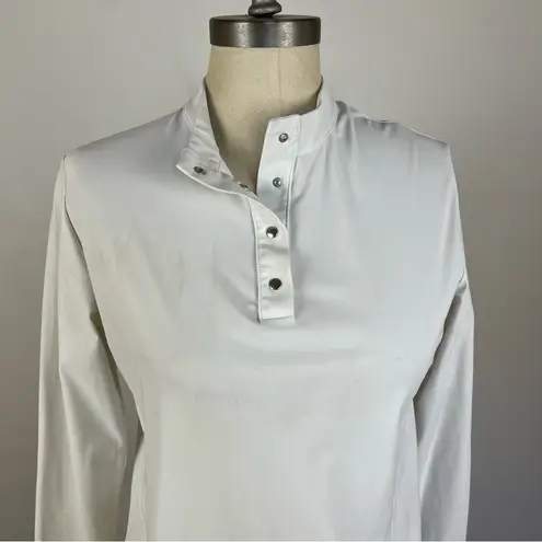 Callidae The Tech Riding Polo in White Polo/Black Size M