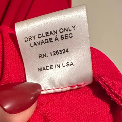 Haute Hippie NEW ONE SHOULDER RED RUCHED COCKTAIL DRESS L