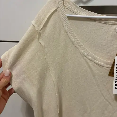 Urban Outfitters  Cream Peplum Top NWT