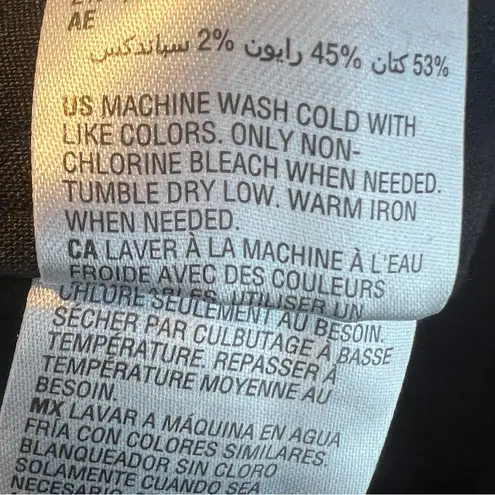 INC International Concepts Size 10 Ankle High Rise Black Cargo Pants W/T…