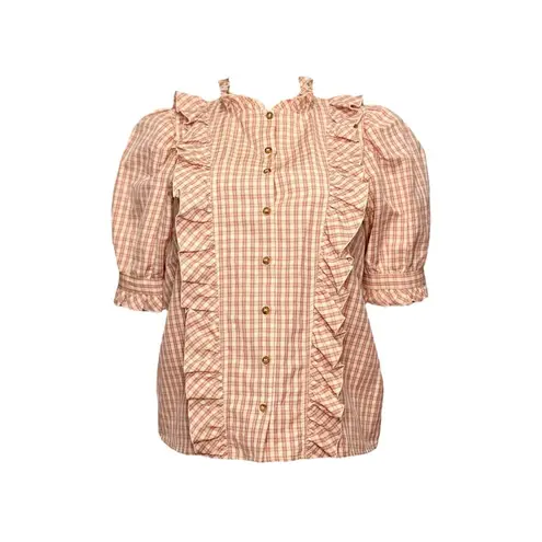Sézane Guillemette Blouse, Pink Tiles, FR38/US6