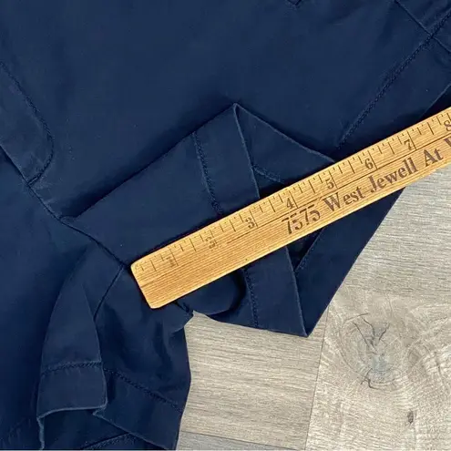 Stylus Mid Rise Twill Chino Shorts Navy Blue 6 Blue