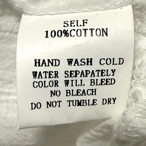 Pinch Tierred Button Up Sleeveless Hi Lo Hem Collared Blouse White Size Small