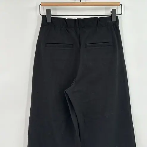 Everlane NWT  Womens Black Mid-Rise Pleated Dream Wide Leg Work Pants Size 2XS