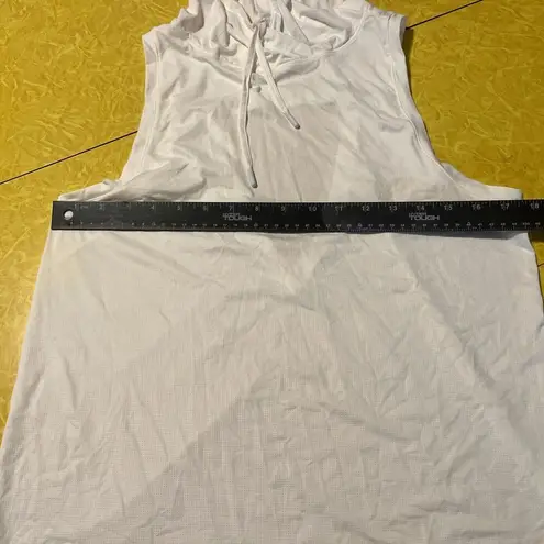 Mona B Light Weight Open Back Hooded Dry Fitting Sleeveless Active Tank