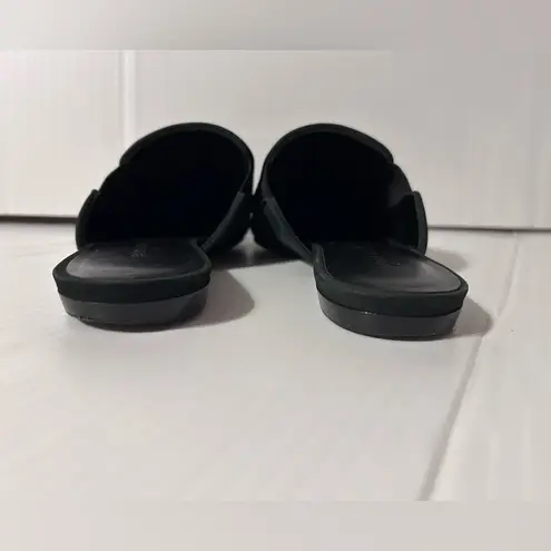 Jenni Kayne Oiled leather black mule slip on flat shoe EU 37 / US 7