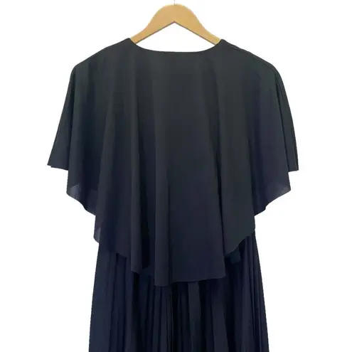 NWT ASOS Maternity Black Cape Back Pleated Long Maxi Dress Women’s Size 4 NEW