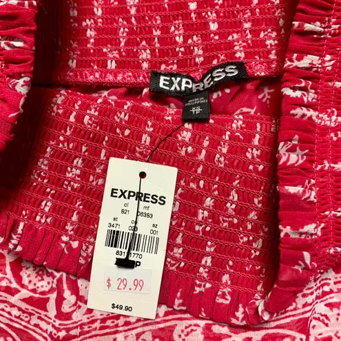 EXPRESS NWT Vintage Y2K  Paisley Micro Mini Skirt