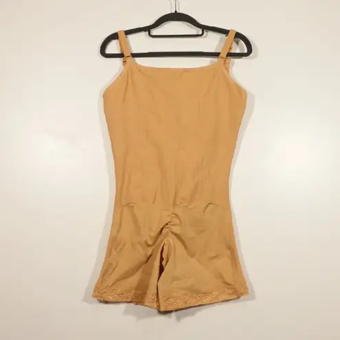 NWT Leonisa Slimming Shaper Short with Booty Lifter Style 018491 Size XXL Tan