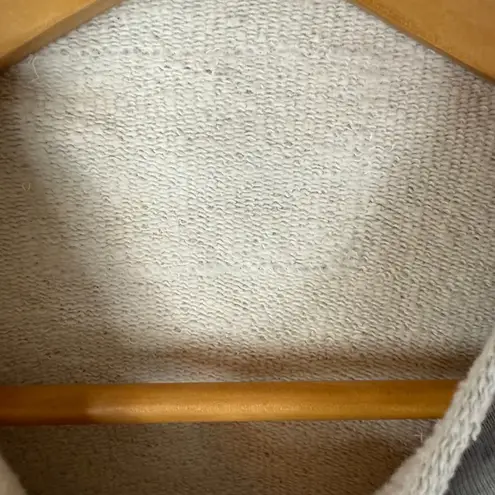 Frank & Eileen Flawed Anna Long Sleeve Capelet Sweatshirt Cotton Gray Size Small