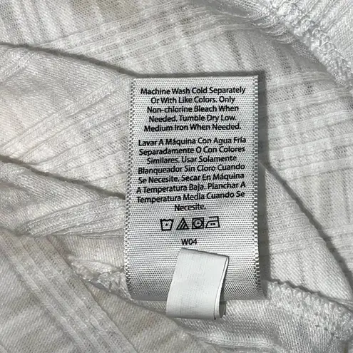 Free Assembly | White Tie Neck Top with Puff Sleeves | Small