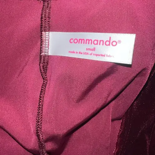 Commando  Velvet Tee Bodysuit in Berry NWT Size Small