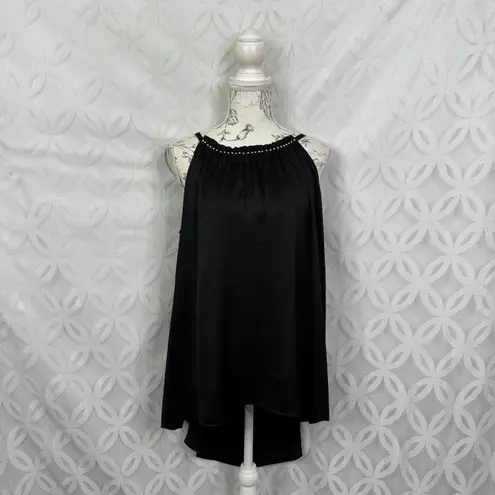 City Chic Gabriella Black Sleeveless High Neck Blouse Size 18 NWT