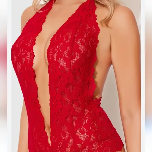 Frederick's of Hollywood Lace Thong Teddy Lingerie New With Tags