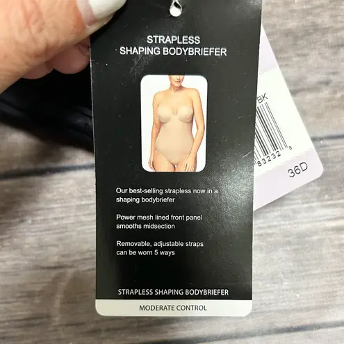 Wacoal Black Reshape Strapless Shaping Underwire Padded Bodybriefer 36D 36 D NWT