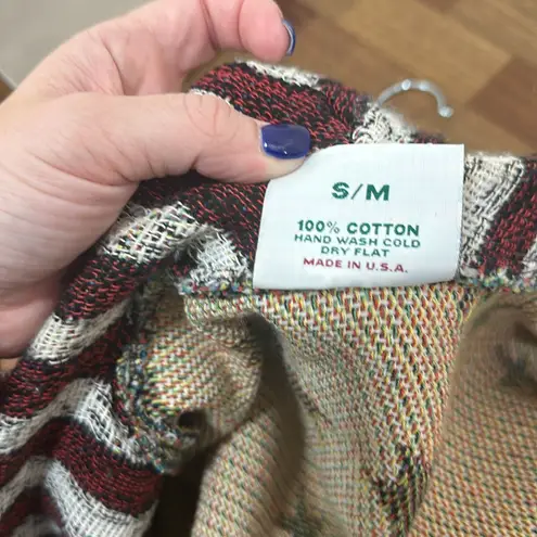 Sugar Street Weavers Womens Jacket Medium Tapestry Tweed Flag America USA July