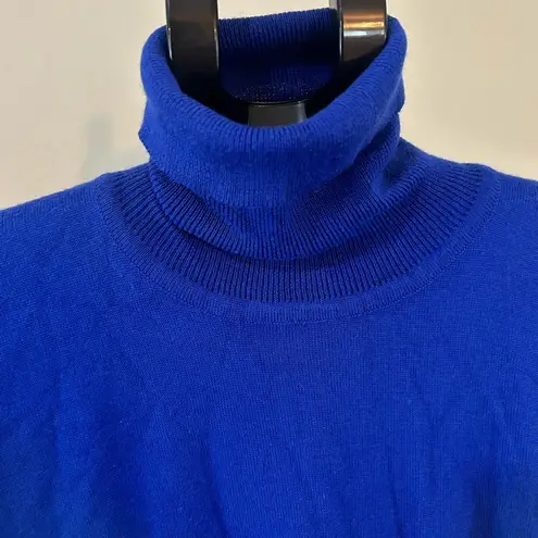 Bogner Blue Turtleneck Wool Blend Ski Wear Sweater Size M