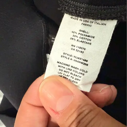 Helmut Lang NWOT Black Pull On Skinny Legging Pant With Ankle Zip Size Large