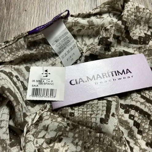 Swim Cover Up Wrap Skirt in Snake