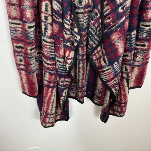 Lucky Brand  Fluffy Abstract Print Cardigan