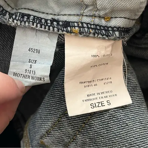 Motherhood Maternity Cuffed Boyfriend Jeans Under Belly Panel Medium Wash S Blue Size undefined